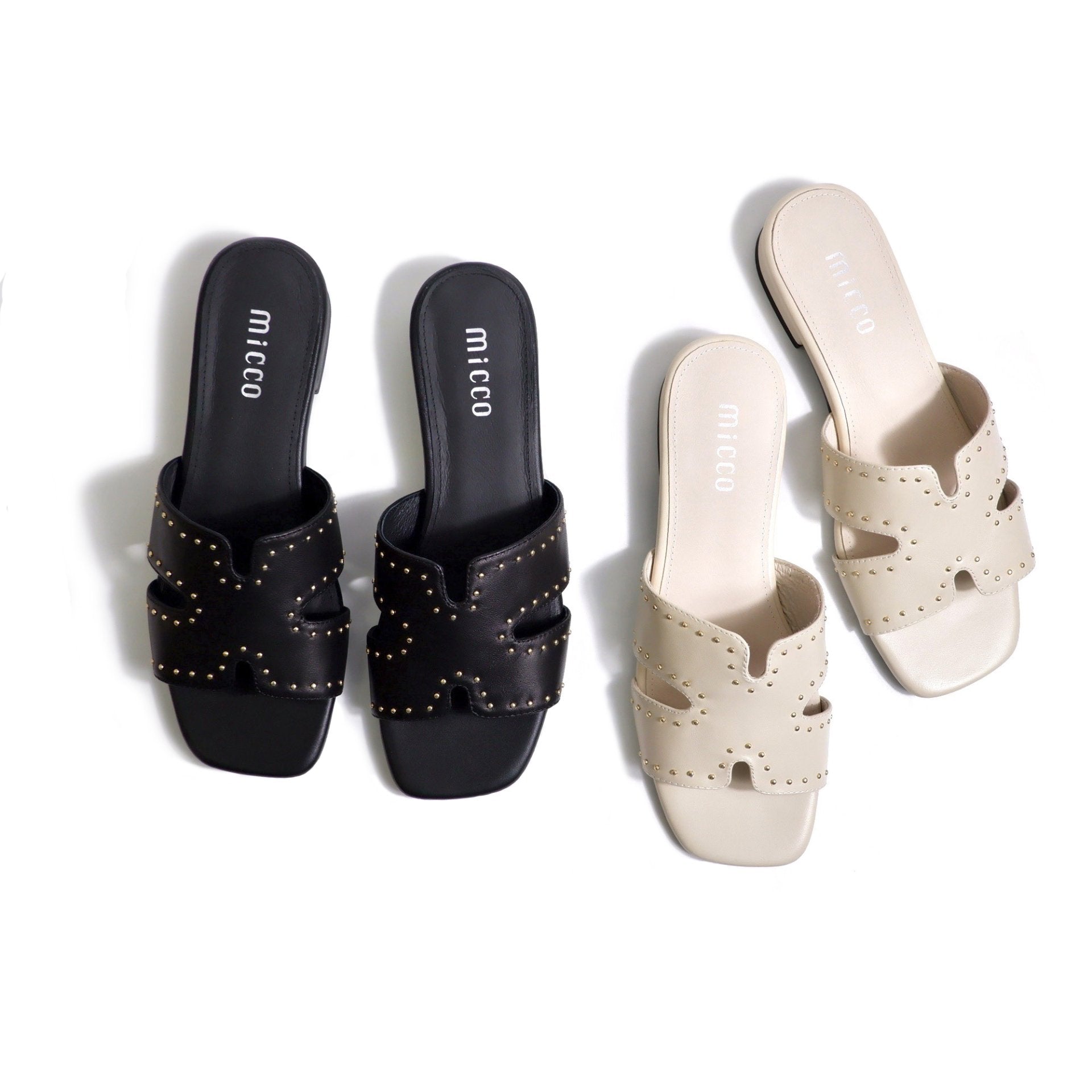 micco⭐︎ MICCO Studded Slide Sandals 2560A-9