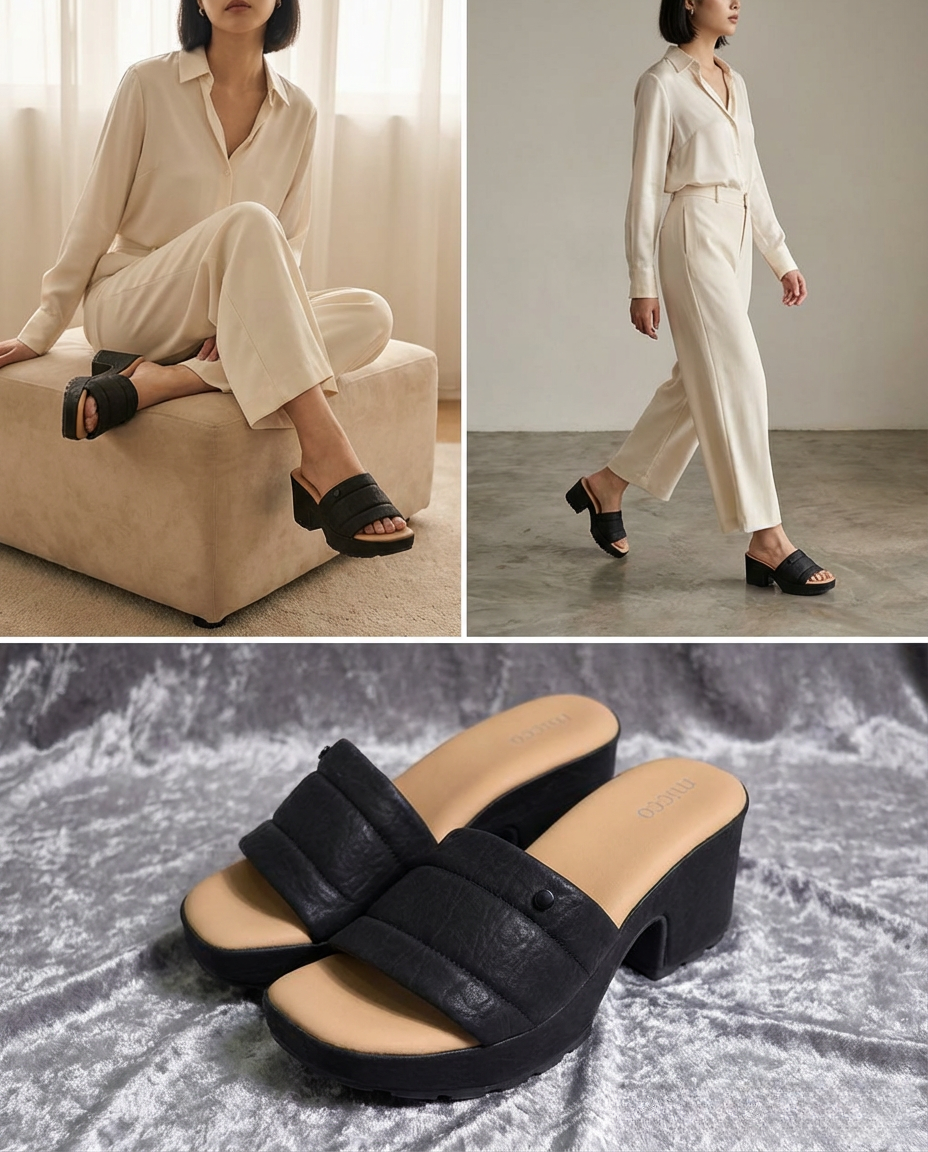 MICCO Slip-On Platform Shoes Model 0524-1