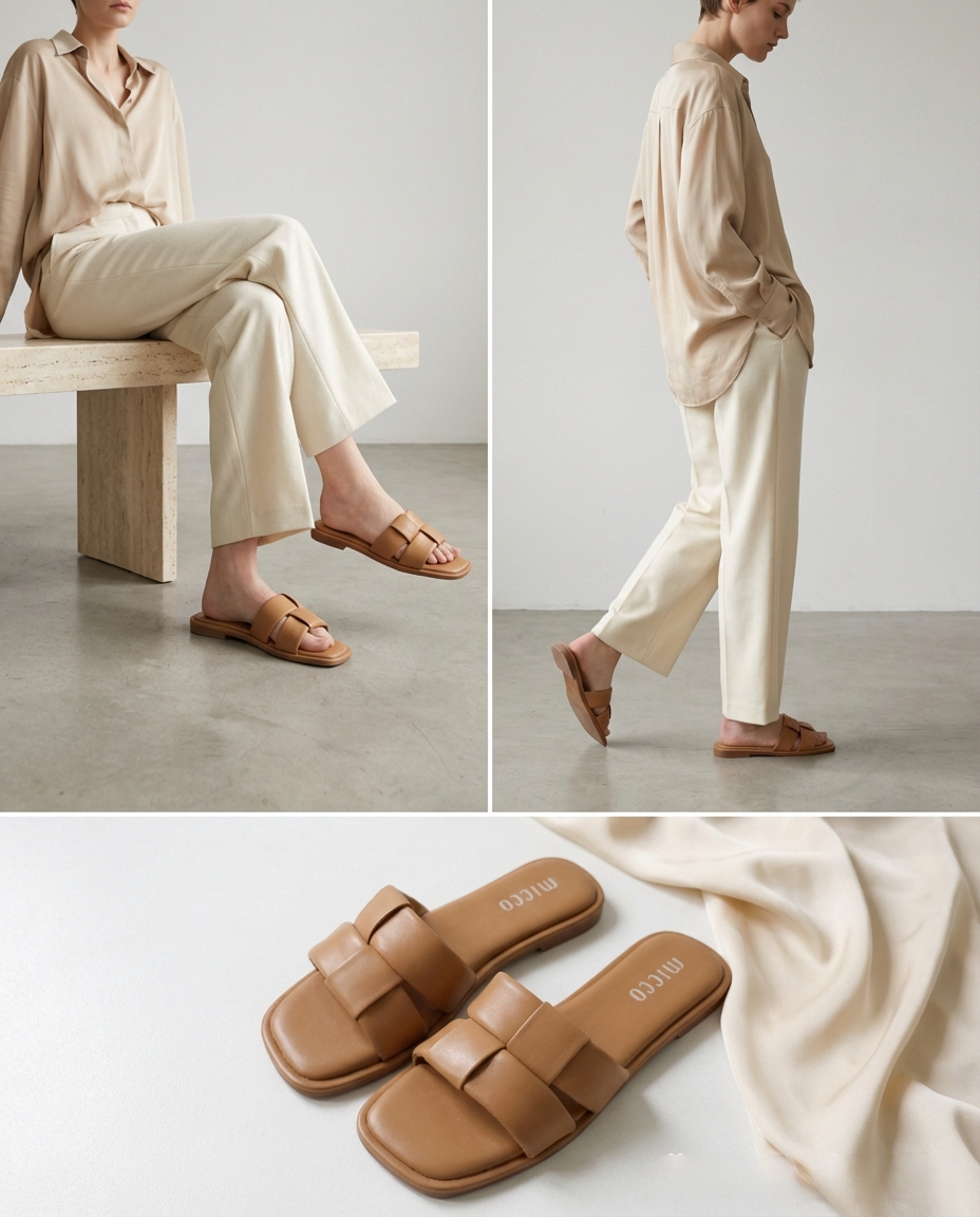 MICCO Flat Sandals Model 0524-3