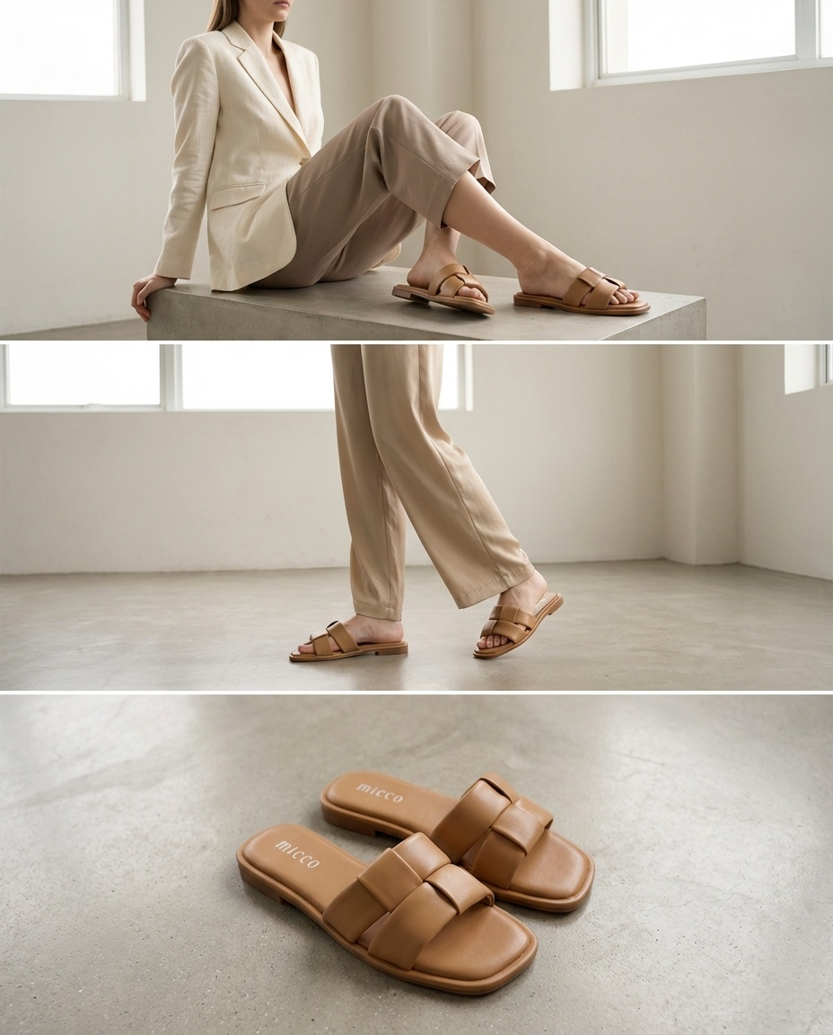 MICCO Flat Sandals Model 0524-3