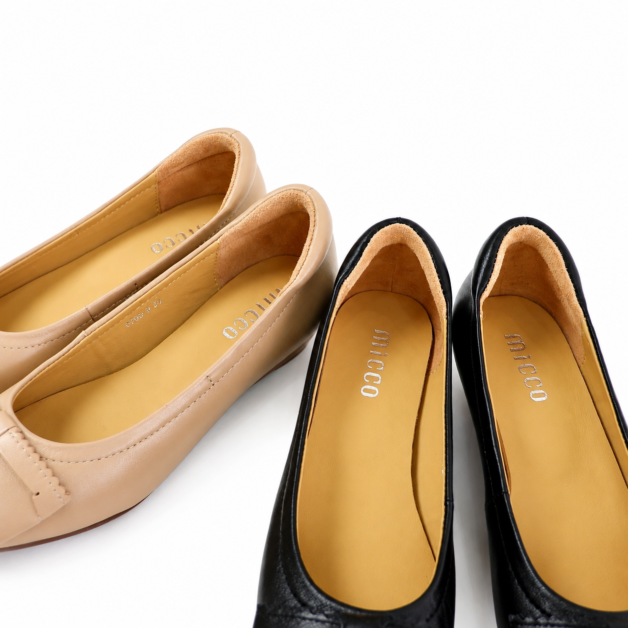 MICCO Pointed-Toe Ballet Flats 670A-9