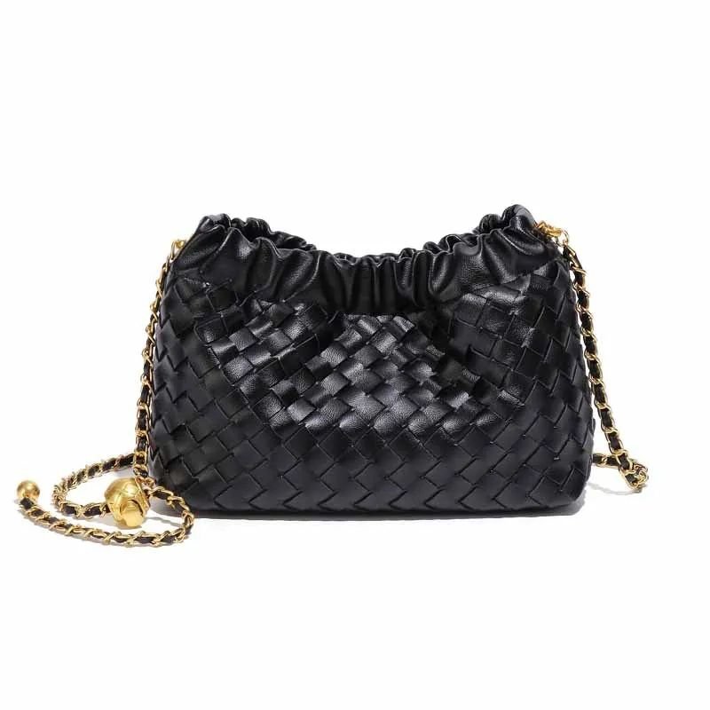 Hand-Woven Bag Classic Style Shoulder Messenger Bag Model B1849