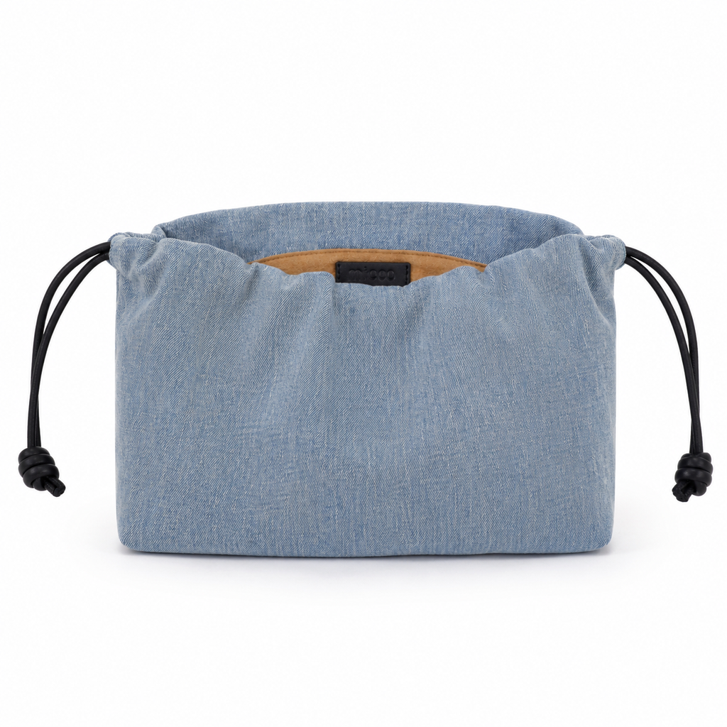 MICCO Denim Drawstring Shoulder Bag 3332-1