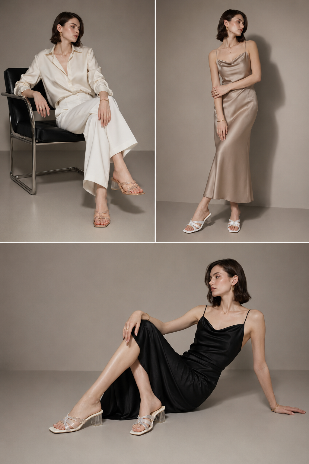 MICCO Acrylic Heeled Sandals Model 370-27