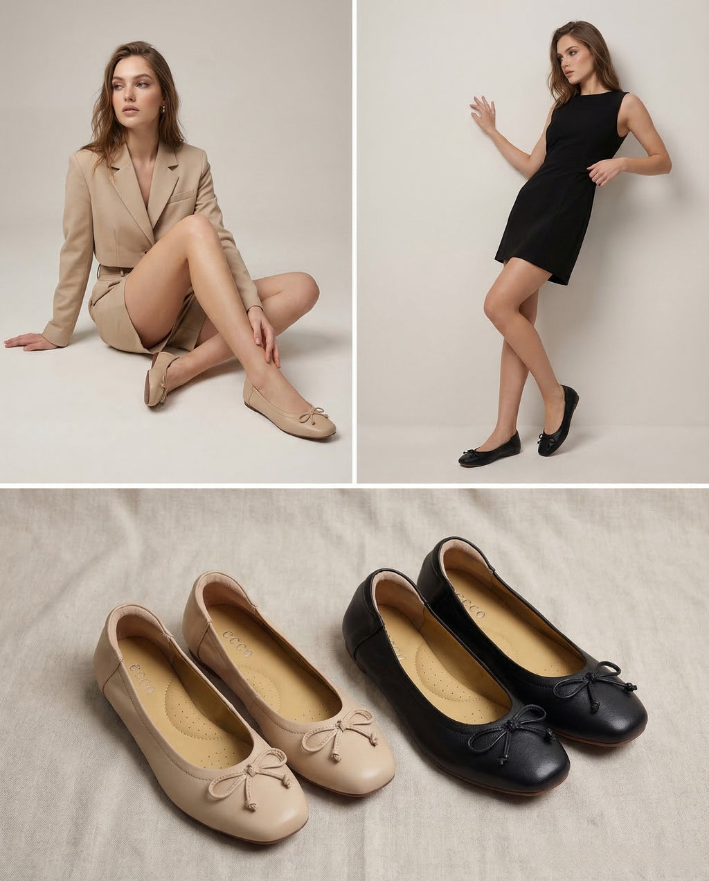 MICCO Genuine Leather Ballet Flat Model Model 3821-1