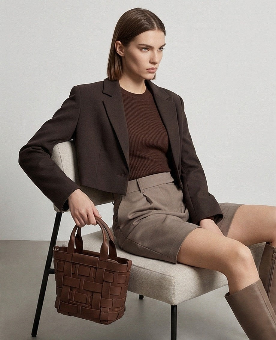 Maison Woven Handbag Model 3857