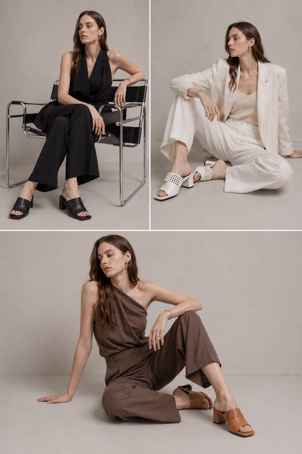MICCO Genuine Leather Heeled Sandals Model 4689-10