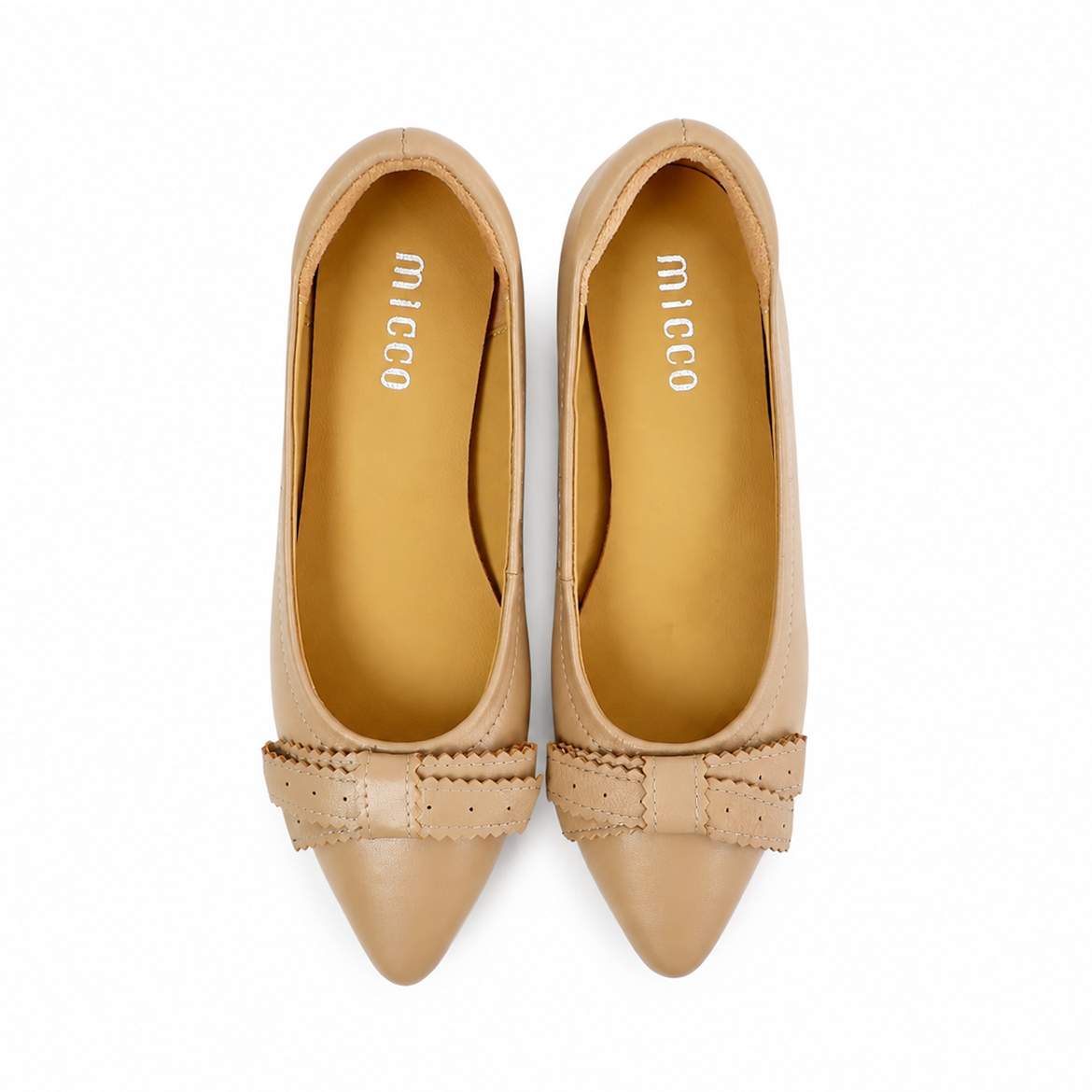 MICCO Pointed-Toe Ballet Flats 670A-9