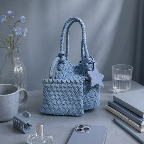Denim Weave Bags Model 3052-1 (Denim Blue)
