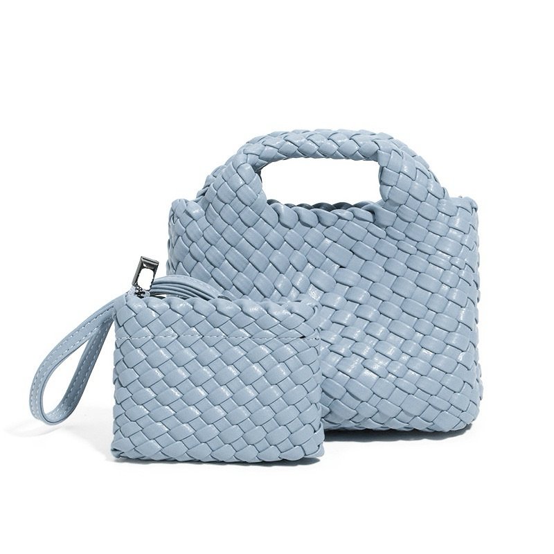 PU woven leather shopping bag Model B1671