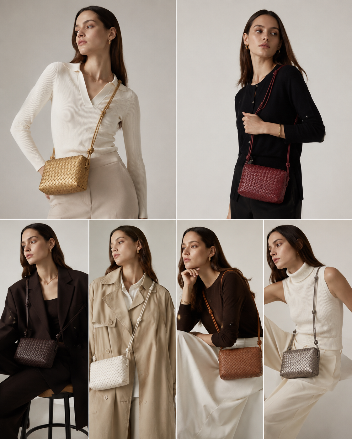 MICCO Woven Crossbody Bag K2724