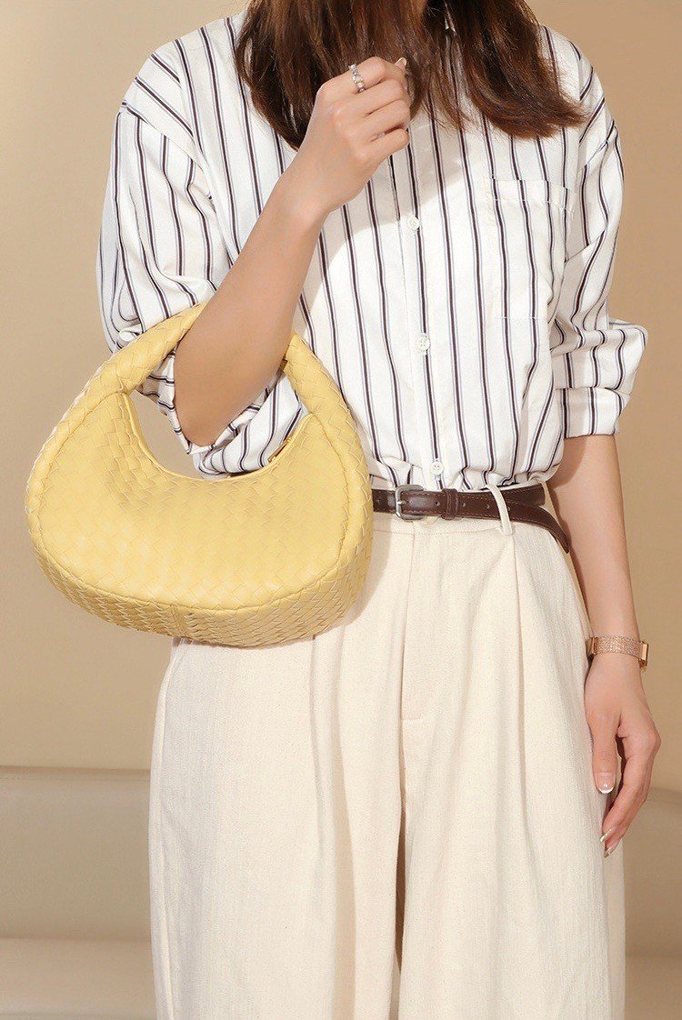 PU woven leather Handbags Model B1807