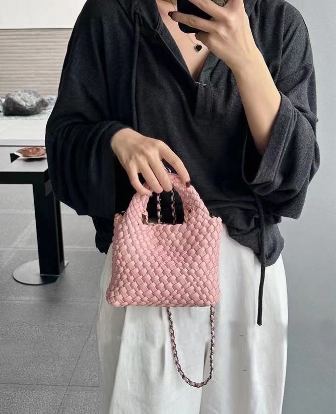 PU woven leather shopping bag Model B1671