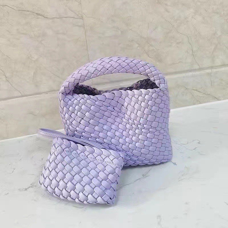 PU woven leather shopping bag Model B1671