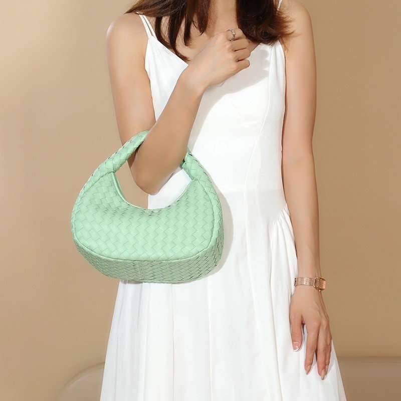 PU woven leather Handbags Model B1807