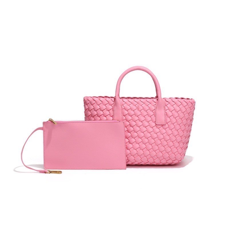 PU Woven Leather Handbags Model B1736-1