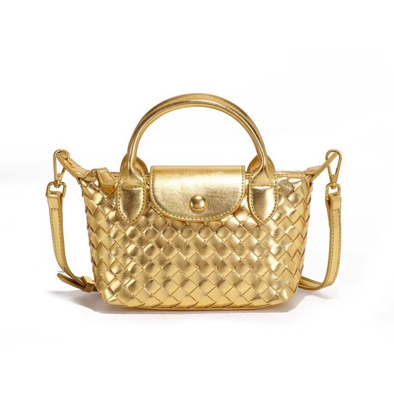 PU woven leather Handbags Model B1767