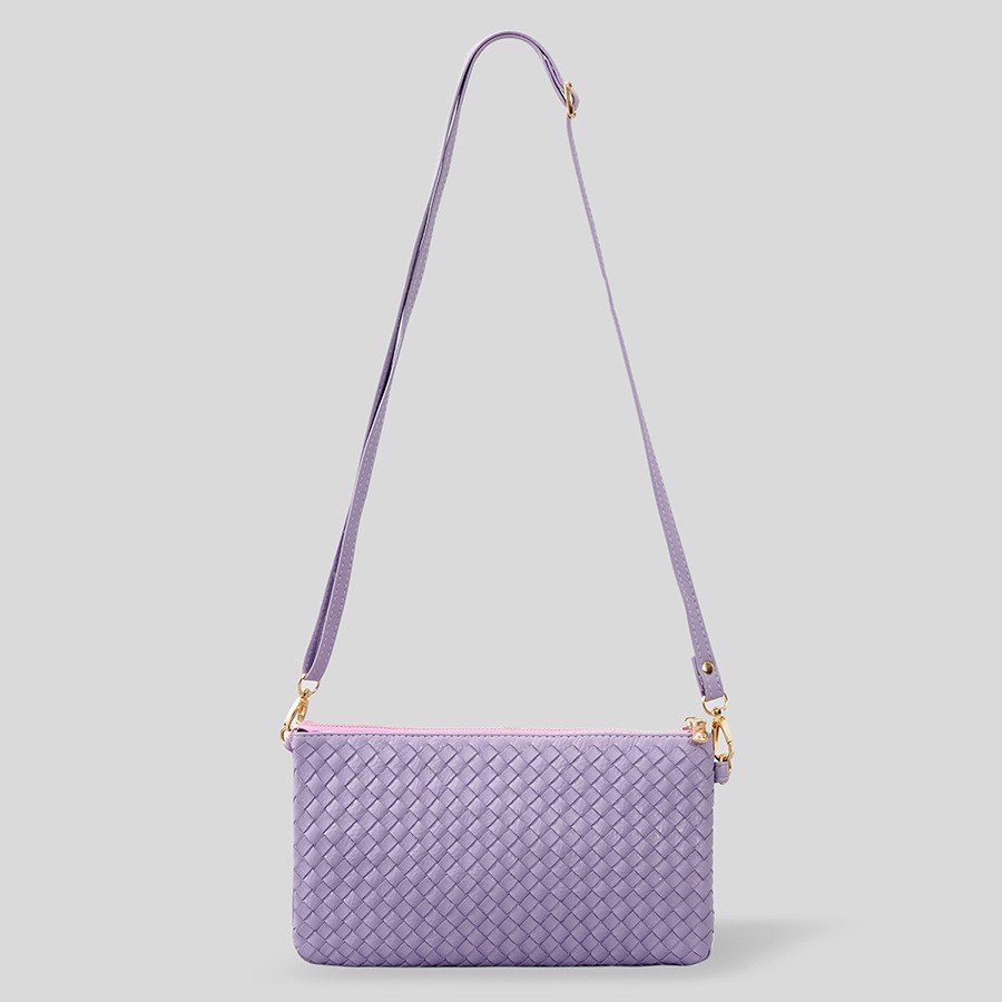 編織手拿包，附斜挎肩帶，型號 31168