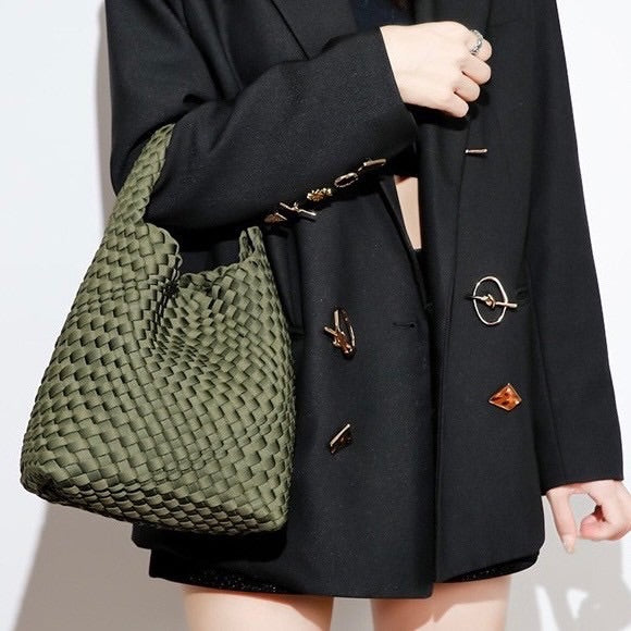 PU leather Woven Bag Model B1682