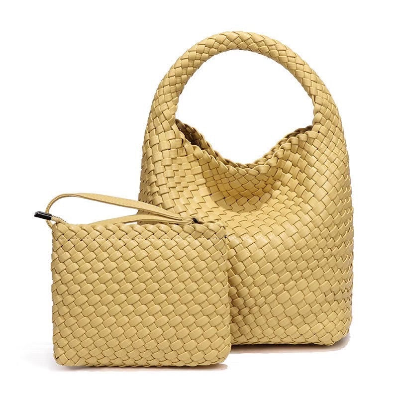 PU leather Woven Bag Model B988