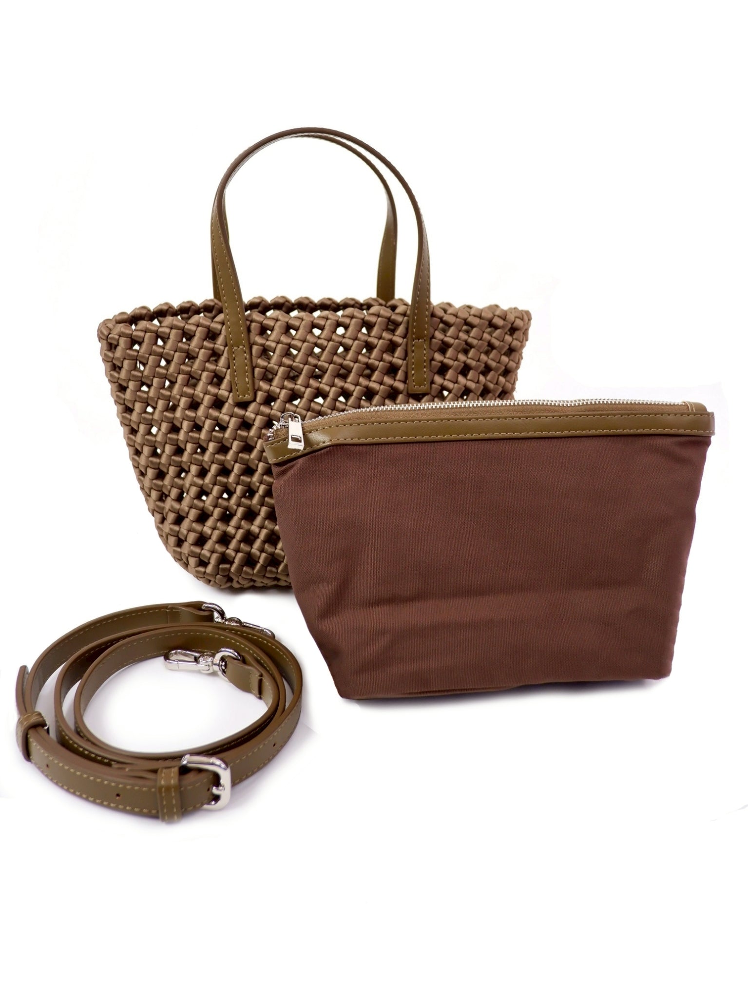 PU leather Woven Bag Model B1786-1