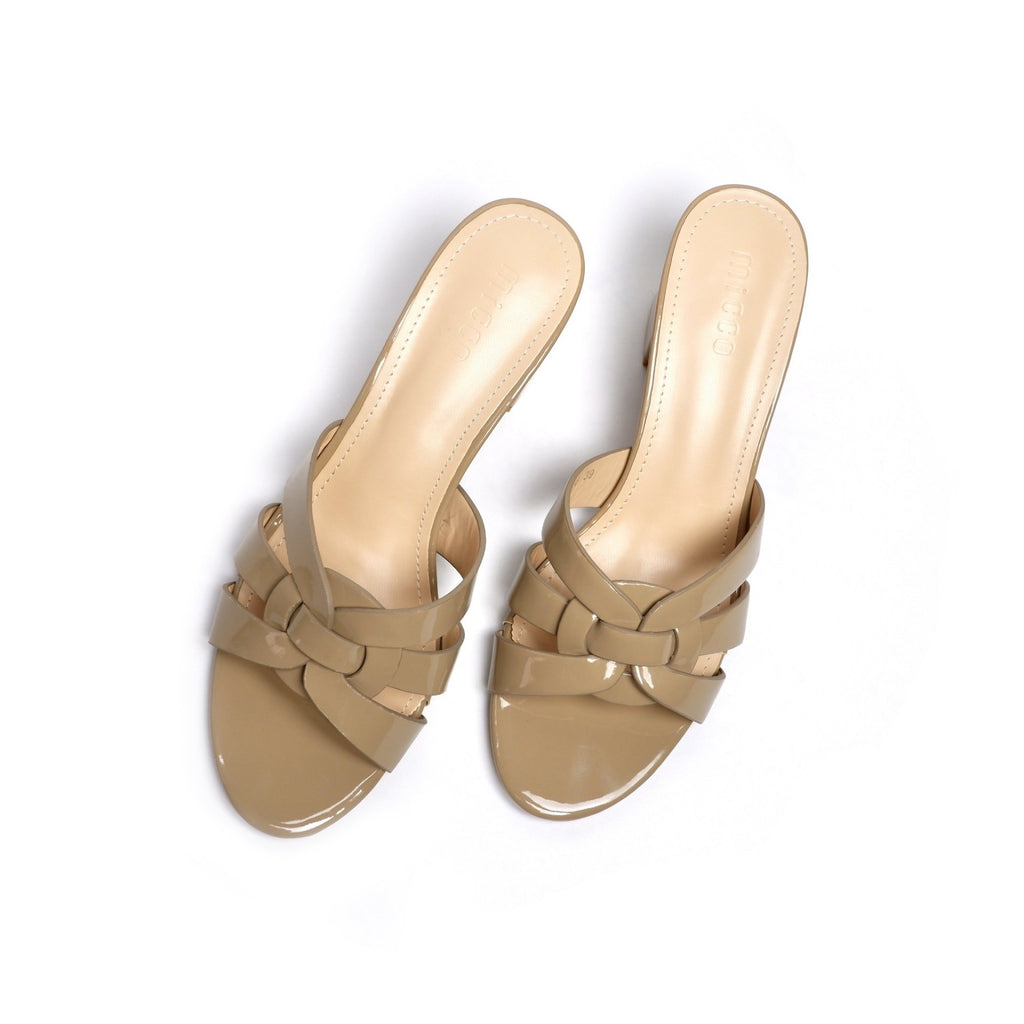 MICCO Braided Heels Sandals Open toe Model 7S05-38