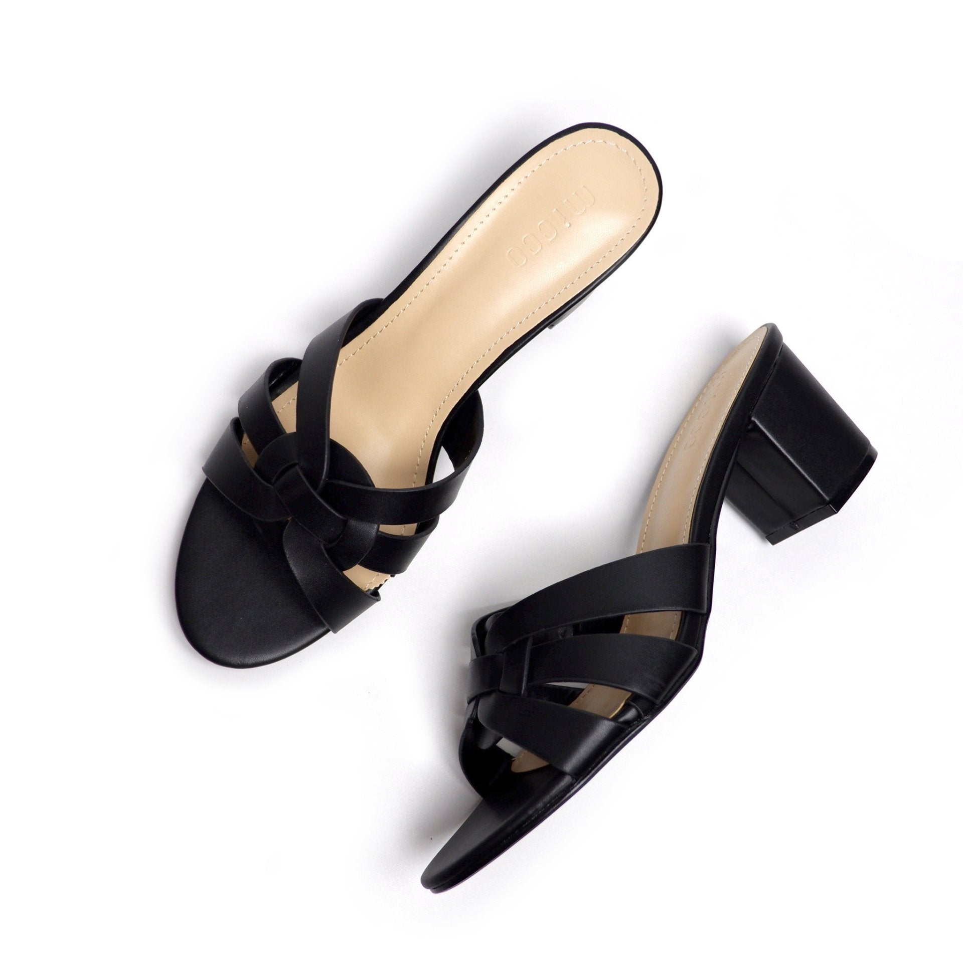 MICCO Braided Heels Sandals Open toe Model 7S05-38