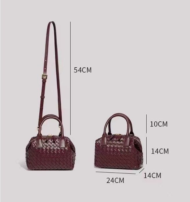PU woven leather Handbags Model B1890