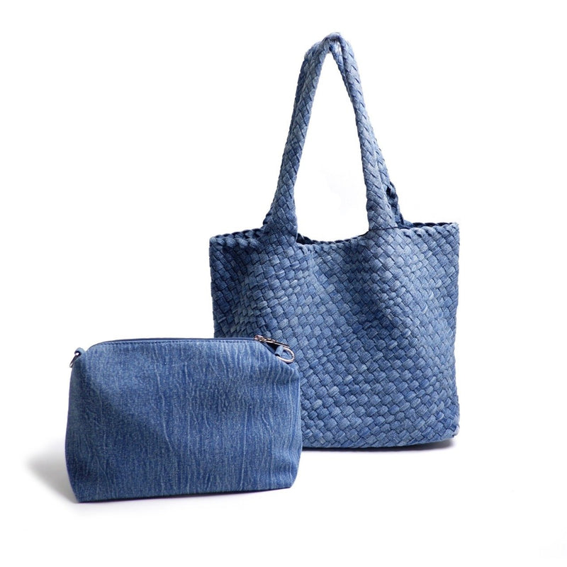 Handbags Model F249-1 Size M (Jean fabric)