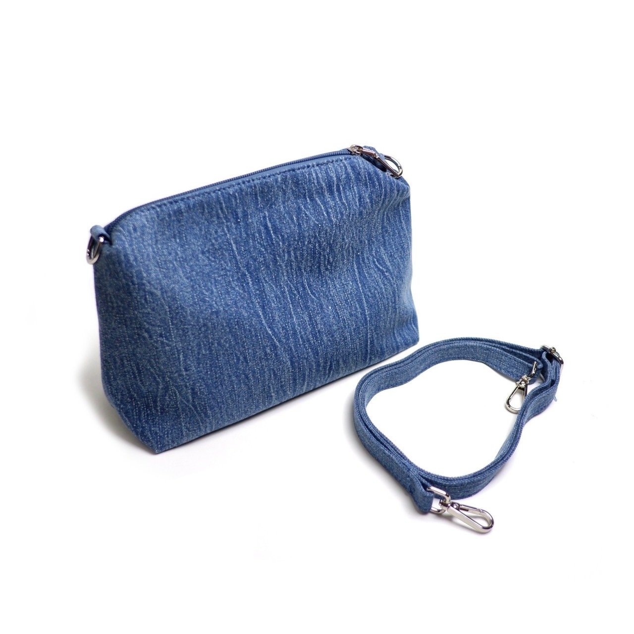 Handbags Model F249-1 Size M (Jean fabric)