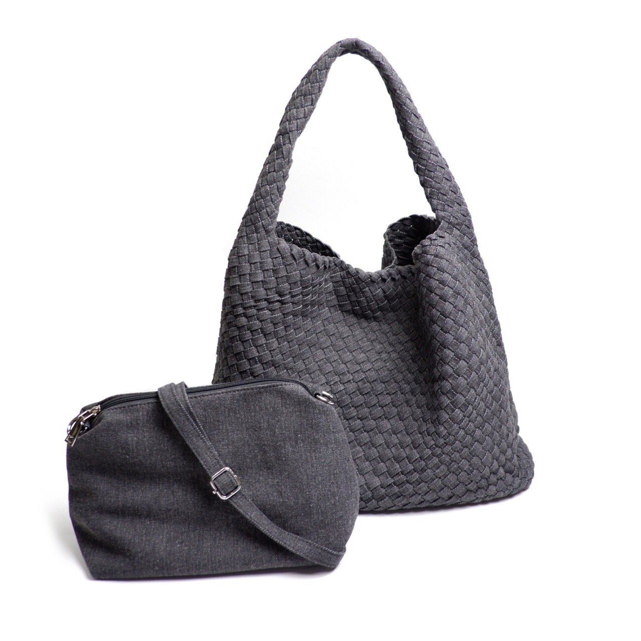 Woven Denim Handbags Model B1683-1