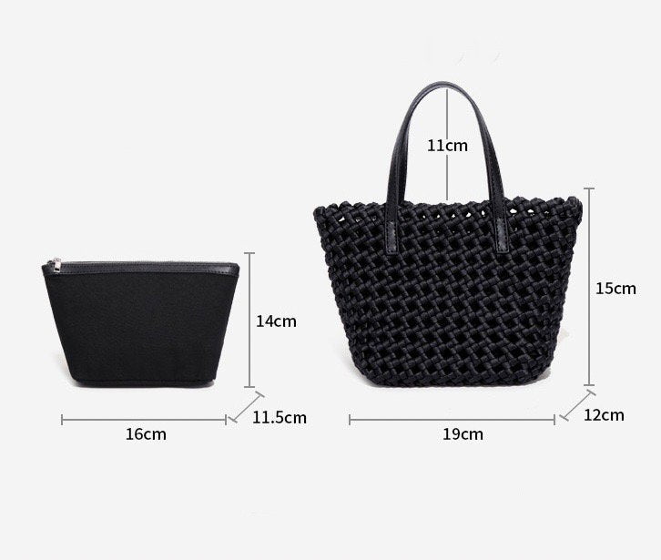 PU leather Woven Bag Model B1786-1