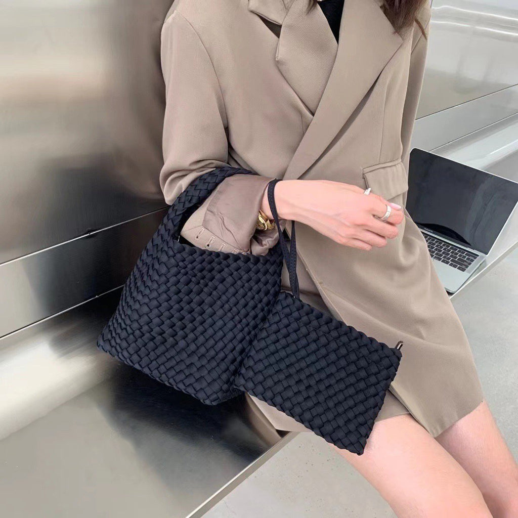 PU leather Woven Bag Model B1682