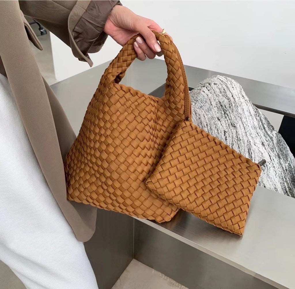 PU leather Woven Bag Model B1682