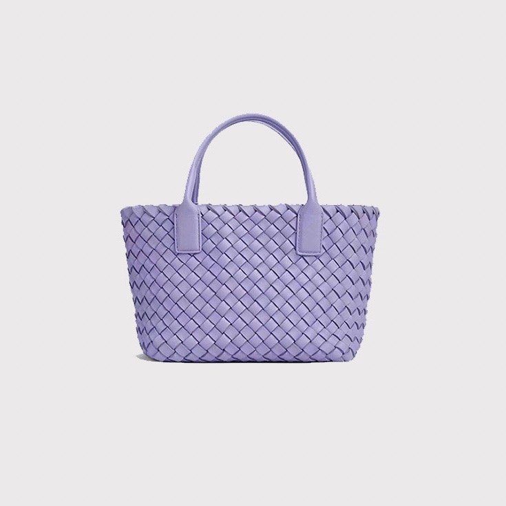 PU Woven Leather Handbags Model B1736-1