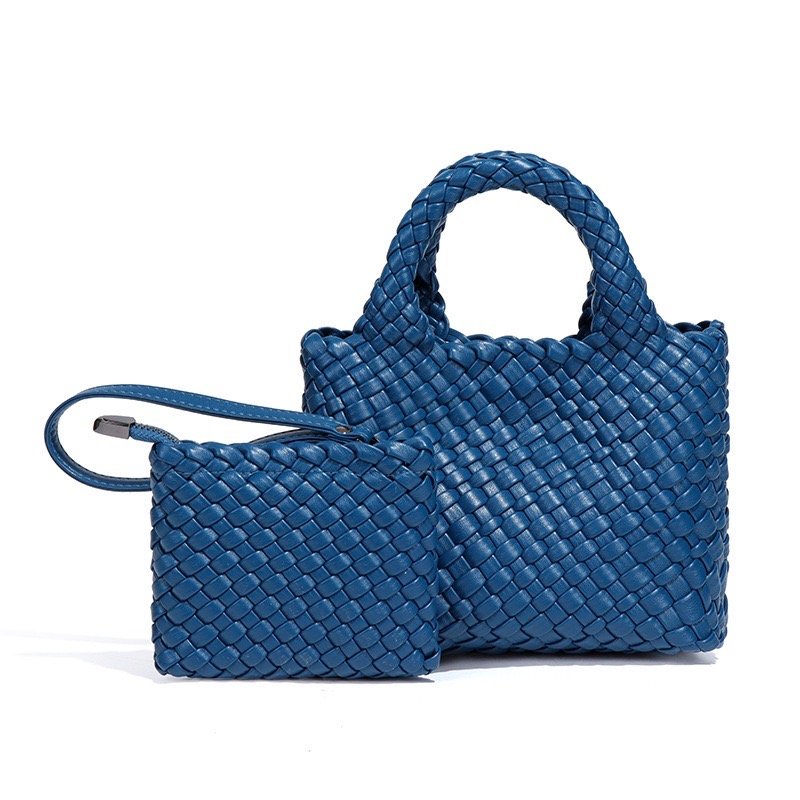 PU woven leather shopping bag Model B1671