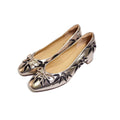MICCO Leaf Pattern Lambskin Flats 2604-5