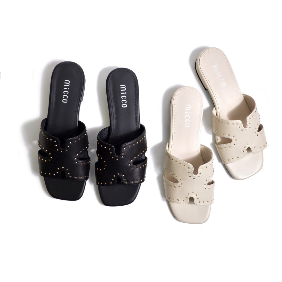 MICCO Studded Slide Sandals 2560A-9