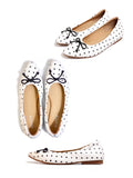 MICCO Polka Dot Lambskin Flats A730-1