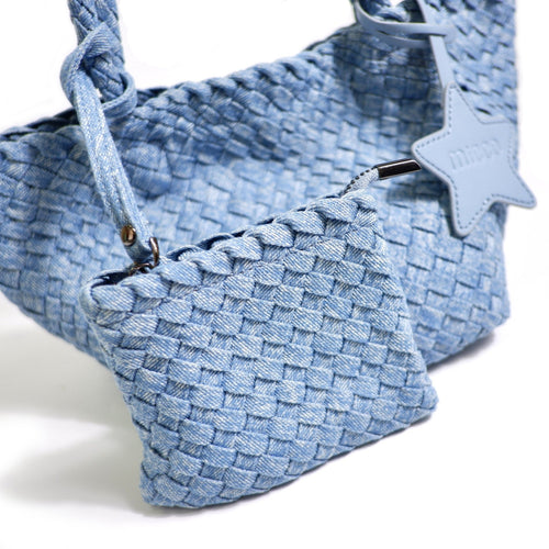 Denim Weave Bags Model 3052-1 (Denim Blue)