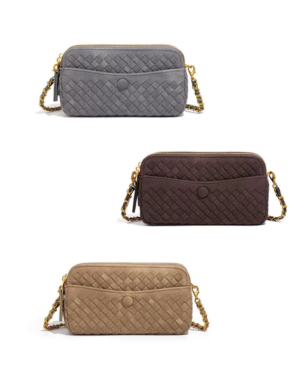 MICCO Lumi Woven Crossbody model Y2590