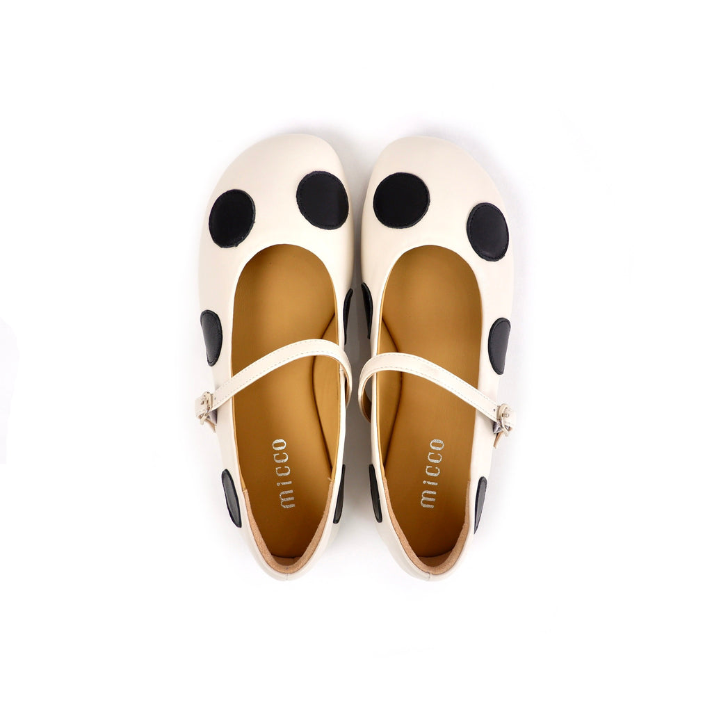 MICCO Polka Dot Mary Jane Flats 7698-3