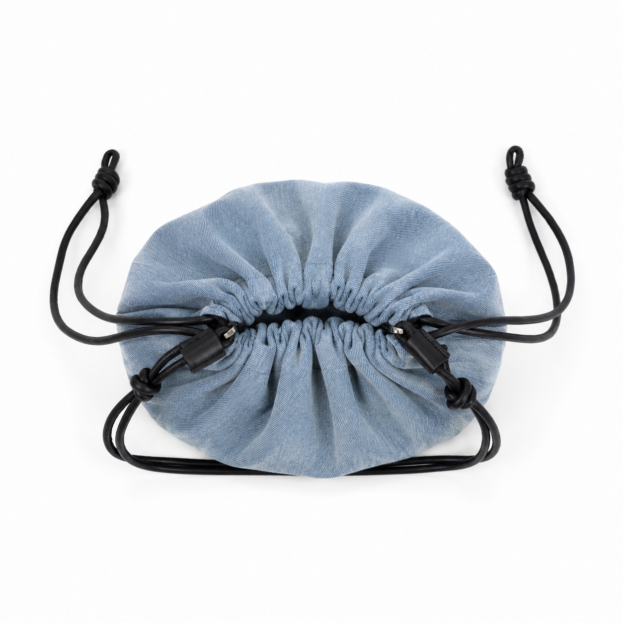 MICCO Denim Drawstring Shoulder Bag 3332-1