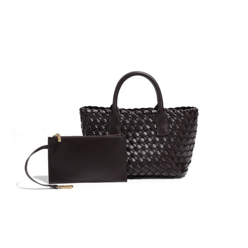 PU Woven Leather Handbags Model B1736-1