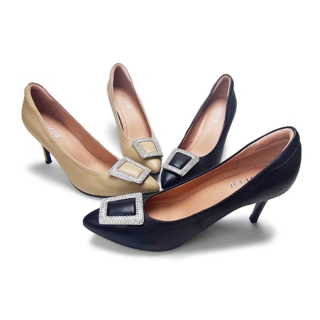 MICCO High Heeled Pumps decorated with crystals Model 2009-64