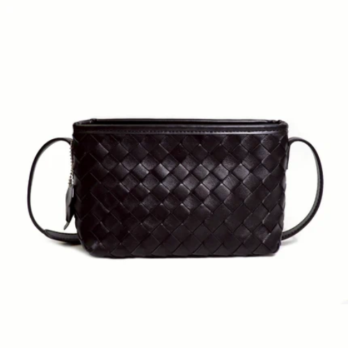 Woven Real Leather Handbag Model 3892