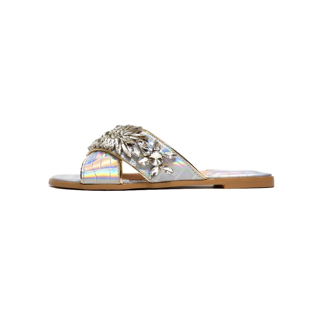MICCO Cystals Slide Sandals Model 6088-2 