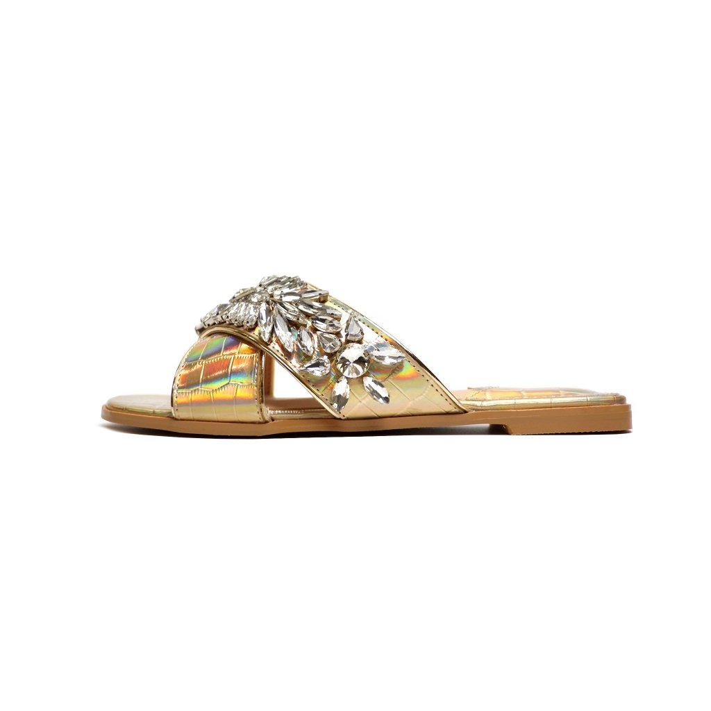 MICCO Cystals Slide Sandals Model 6088-2 